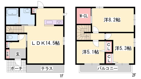 メゾン　シャトーの物件間取画像